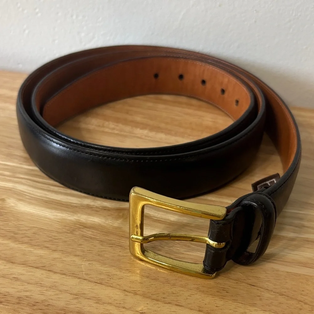 Trafalgar Cortina Genuine Leather Black Golf Belt TX171-6 Brown Size 44 110